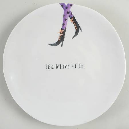 Halloween Witches' Feet Melamine Dinner Plate