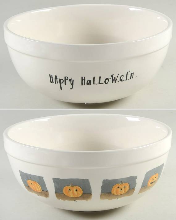 Jack-O-Lantern Pumpkin 10" Round Serving Bowl