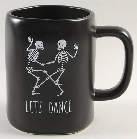 Dancing Skeletons (Matte Black) Mug