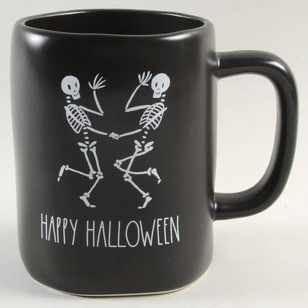 Dancing Skeletons (Matte Black) Mug