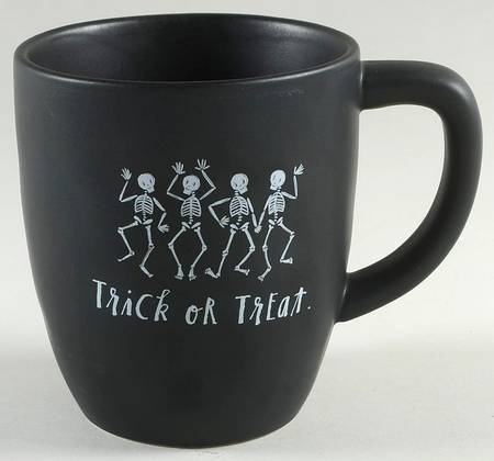 Dancing Skeletons (Matte Black) Mug