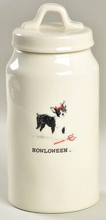 Halloween Dogs Large Canister & Lid