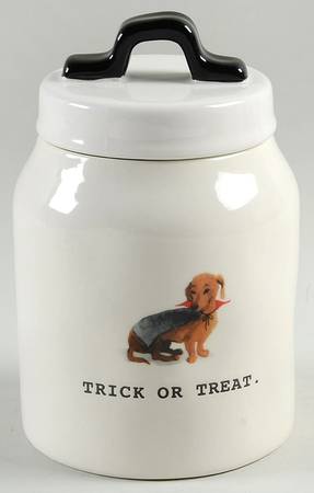 Halloween Dogs Small Canister & Lid
