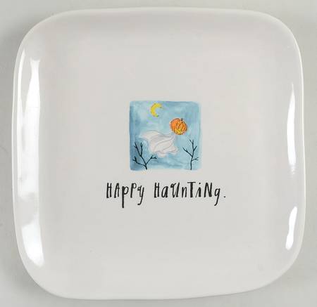 Happy Haunting Square Appetizer Plate