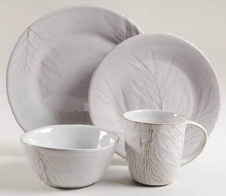 Arya White 4 Piece Place Setting