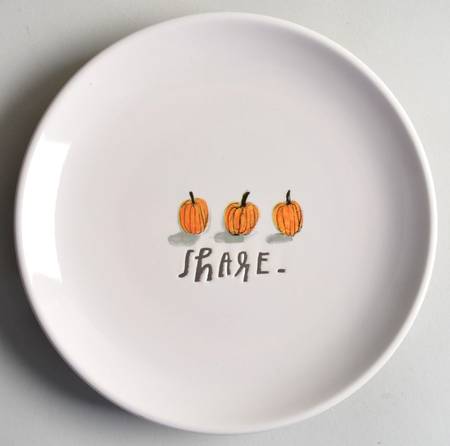 Pumpkins Appetizer Plate