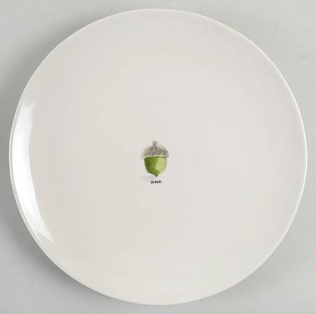 Acorn, Leaf and Pinecone Dinner Plate