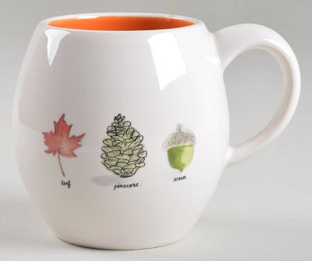 Acorn, Leaf and Pinecone Mug