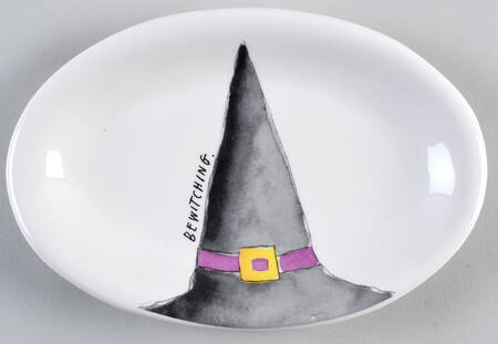 Trick Or Treat 8" Oval Plate