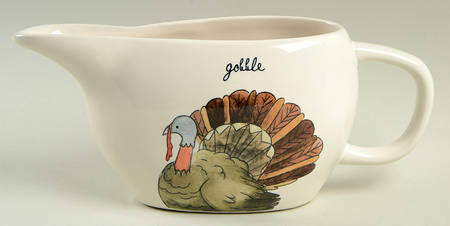 Happy Turkey Day Gravy Boat