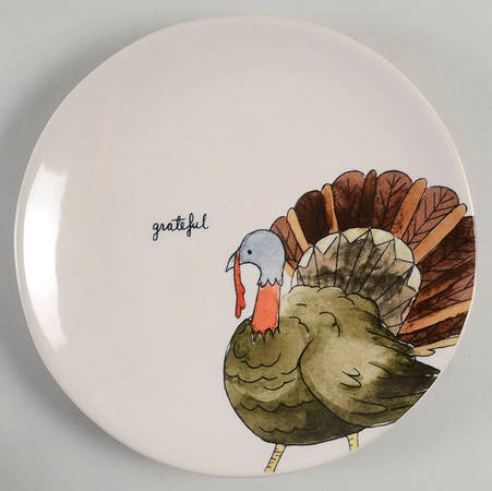 Happy Turkey Day Salad Plate