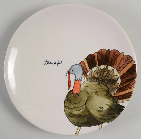 Happy Turkey Day Salad Plate