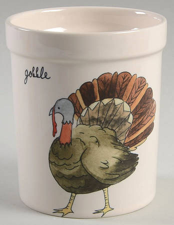 Happy Turkey Day Holder for Flatware Caddy