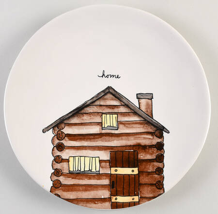 Happy Turkey Day Dinner Plate