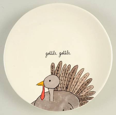 Happy Turkey Day Salad Plate