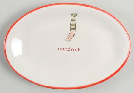 Christmas (Sweet, Joy, Kiss, Comfort) 8" Oval Plate