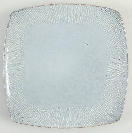 Jasper Gray Square Dinner Plate