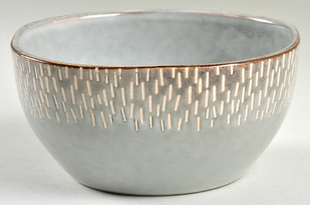Jasper Gray Square Soup/Cereal Bowl