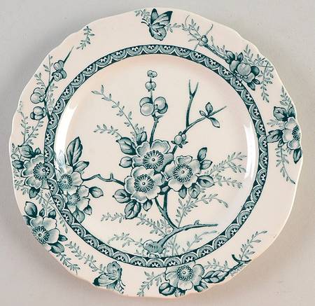 Medway Decor Green Bread & Butter Plate