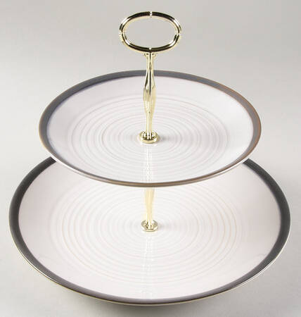 Lara 6 5/8"-10"  2 Tiered Serving Tray (Dp, Sp) HC