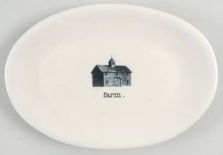 Farmyard 8" Oval Plate