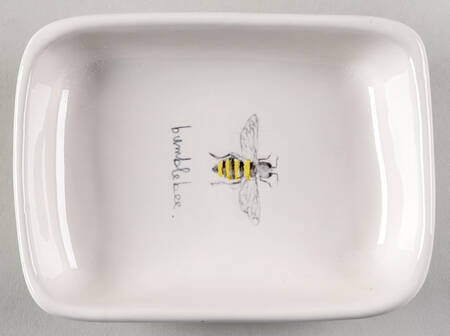 Garden Insects (Script) Rectangular Dish