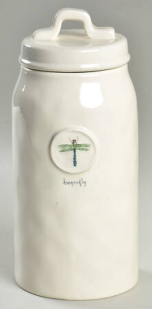 Garden Insects (Script) Large Canister & Lid