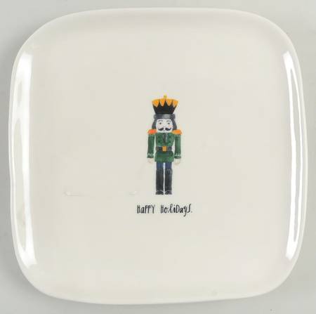 Nutcracker Square Salad/Dessert Plate