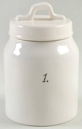Numbers Small Canister & Lid