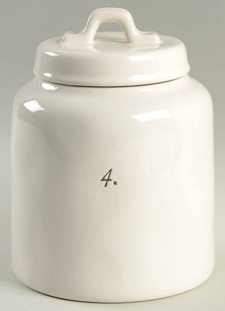 Numbers Cookie Jar & Lid
