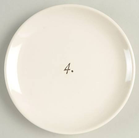 Numbers Appetizer Plate