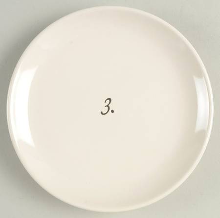 Numbers Appetizer Plate