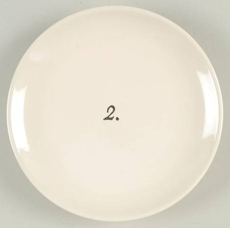 Numbers Appetizer Plate