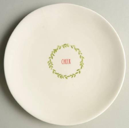 Christmas Wreath Salad Plate