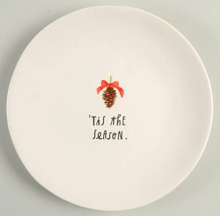 Christmas Plants Salad Plate