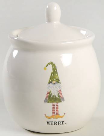 Christmas Gnomes Sugar Bowl & Lid