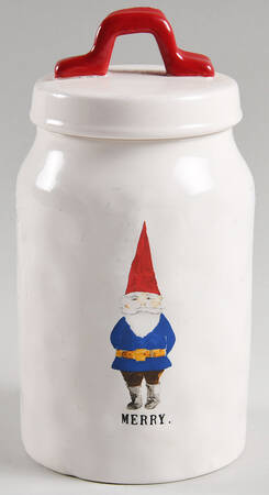 Christmas Gnomes Medium Canister & Lid