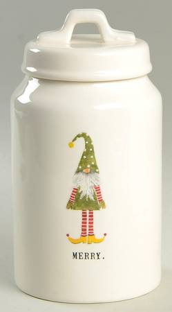 Christmas Gnomes Medium Canister & Lid