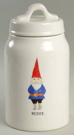 Christmas Gnomes Medium Canister & Lid