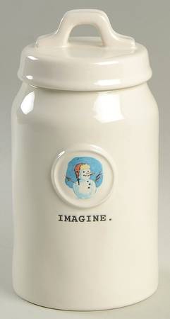 Winter Cabin Medium Canister & Lid