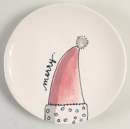Christmas (Believe, Wish, Give, Merry) Salad Plate