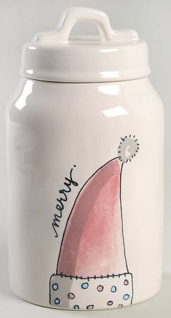 Christmas (Believe, Wish, Give, Merry) Medium Canister & Lid