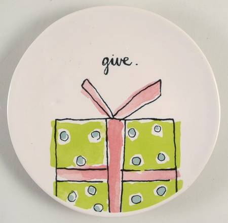 Christmas (Believe, Wish, Give, Merry) Appetizer Plate