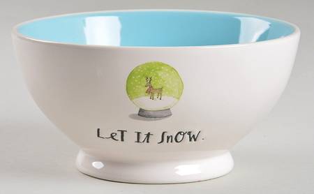 Let It Snow Globe 5" All Purpose Bowl