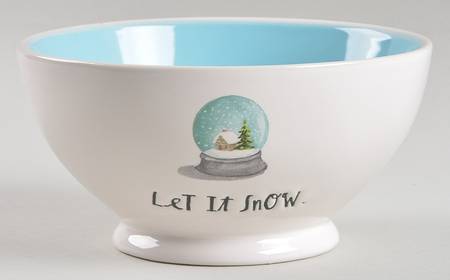 Let It Snow Globe 5" All Purpose Bowl
