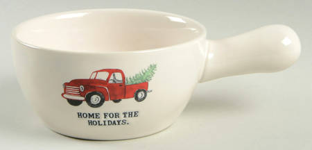 Home for the Holidays Individual Handled Soup Bowl