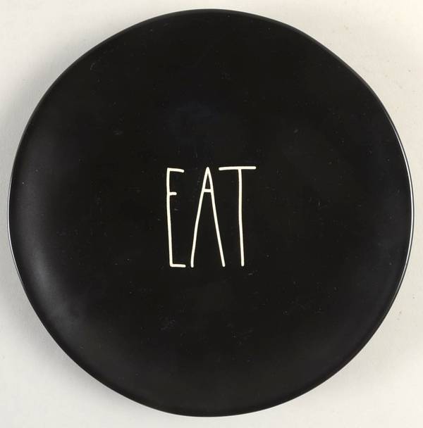 Farmhouse Black Salad Plate