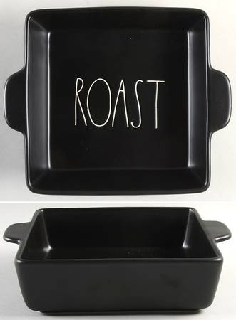 Farmhouse Black 10" Rectangular Baker