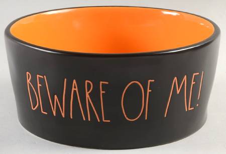 Farmhouse Black Large Dog Bowl