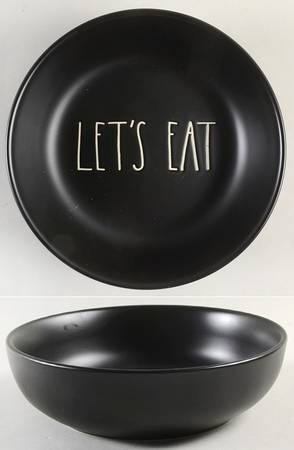 Farmhouse Black Individual Dinner Bowl